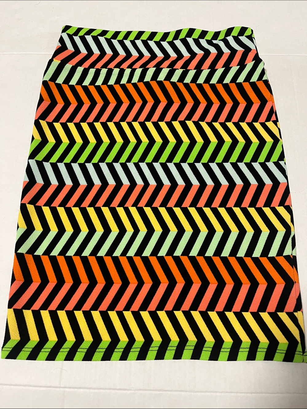 LuLaRoe Neon Striped Cassie Skirt